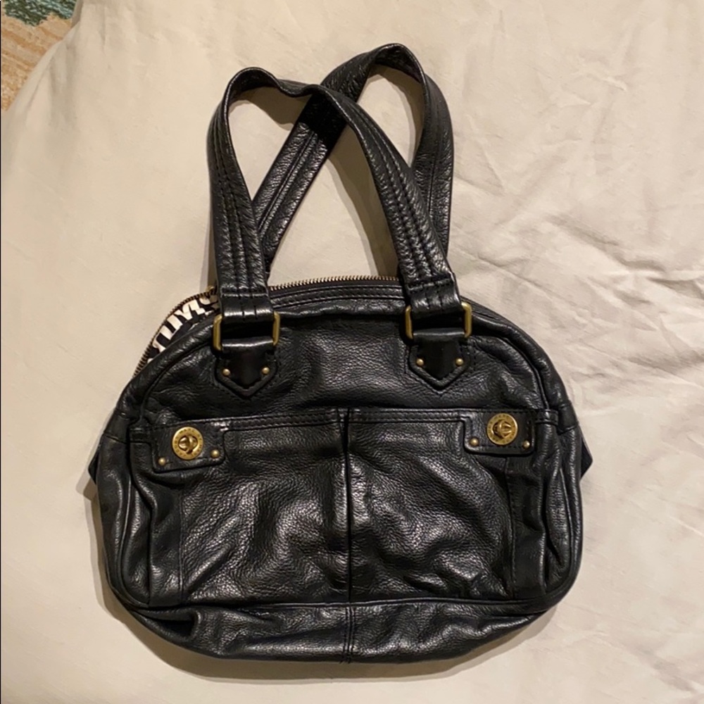 Marc Jacobs Black Leather Hobo Large Shoulder Bag